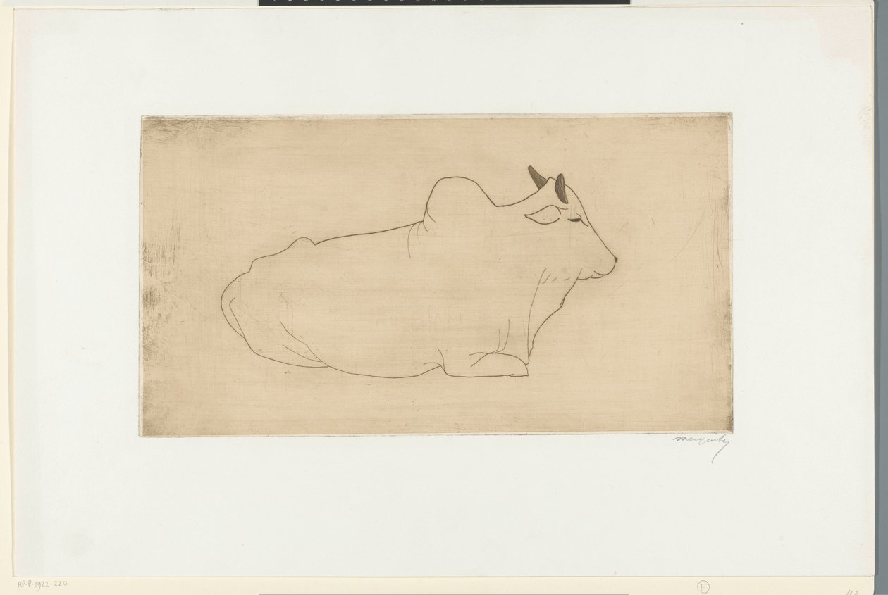 yalancı zebu by Samuel Jessurun de Mesquita (signed by artist)