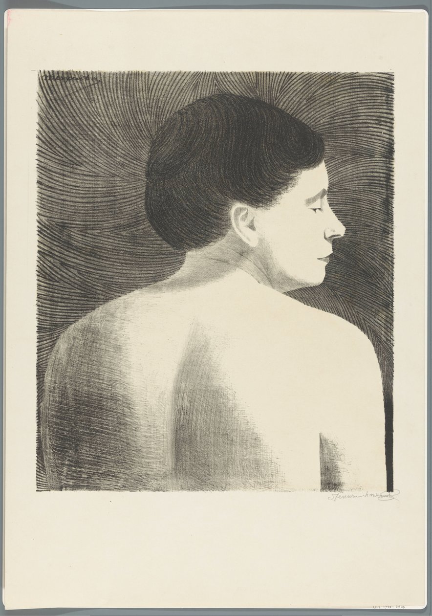 Arkadan görülen çıplak kadın by Samuel Jessurun de Mesquita (signed by artist)