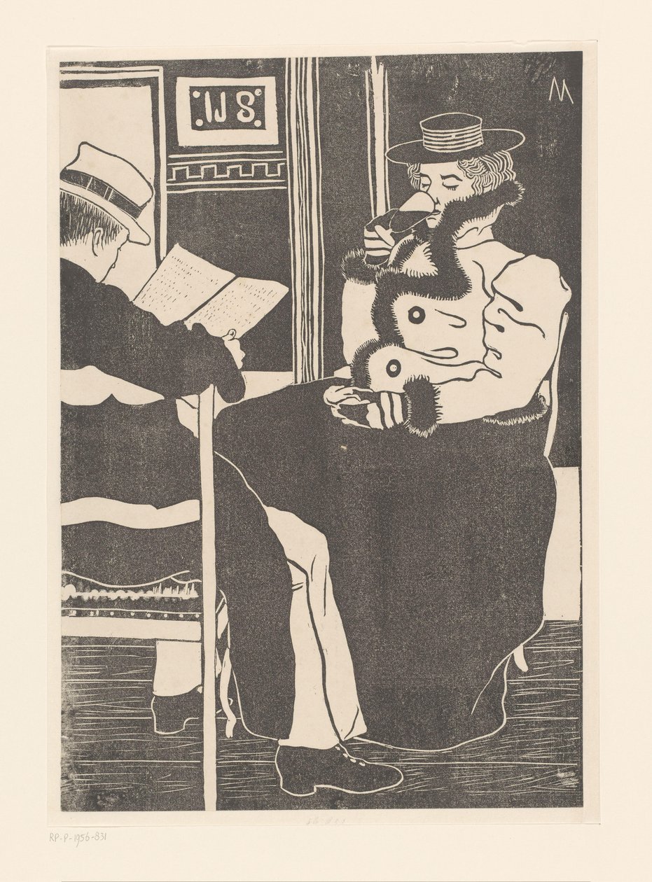 Bir kafenin içi Kafede (orijinal başlık) by Samuel Jessurun de Mesquita