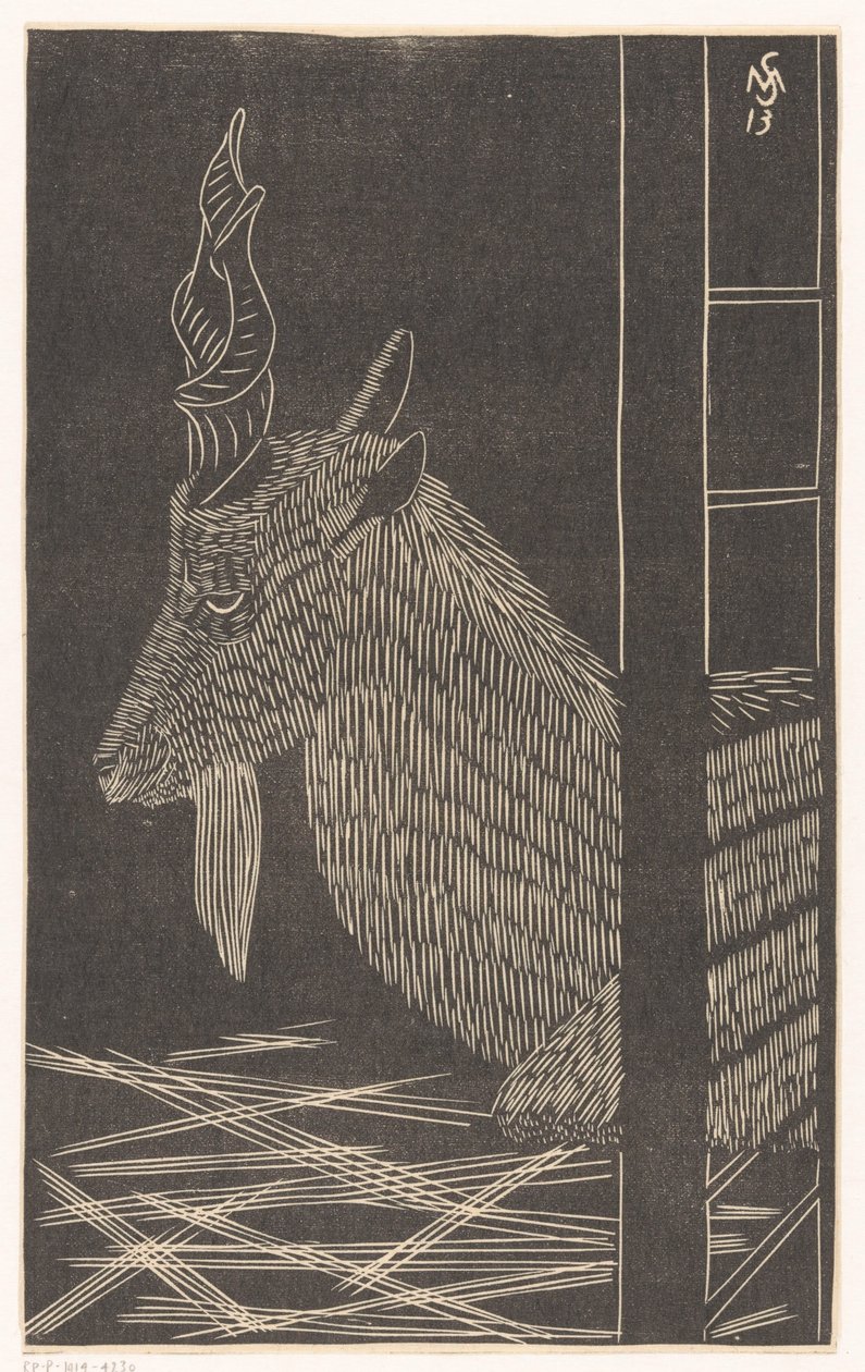Markhor keçisi (Kafeste oturan geyik) by Samuel Jessurun de Mesquita