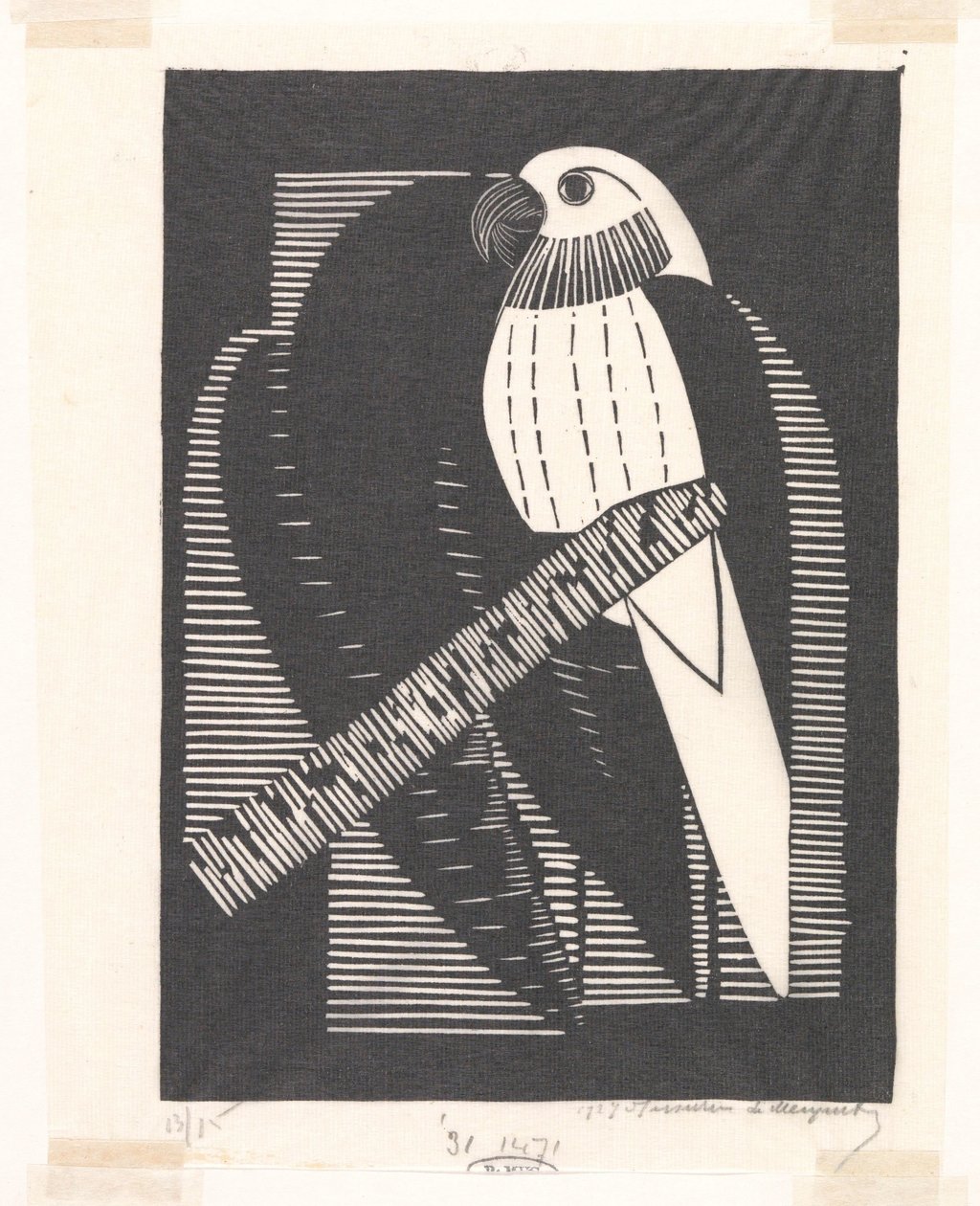 Muhabbet kuşu (muhabbet kuşu) by Samuel Jessurun de Mesquita