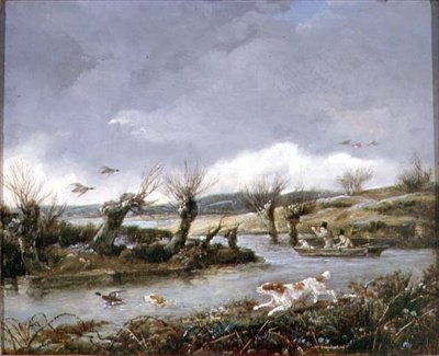 Ördek Çekimi (tuval üzerine yağlı boya) by Samuel John Egbert Jones