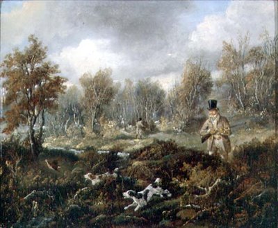 Su çulluğu Atış (tuval üzerine yağlı boya) by Samuel John Egbert Jones