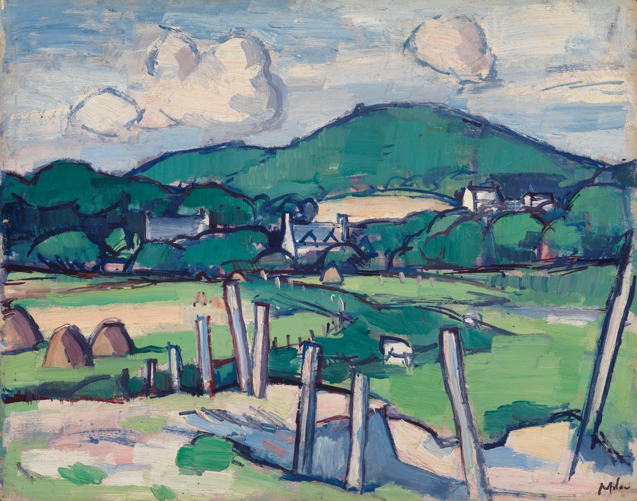 Manzara, 1891-1935 dolayları (panel üzerine yağlıboya) by Samuel John Peploe