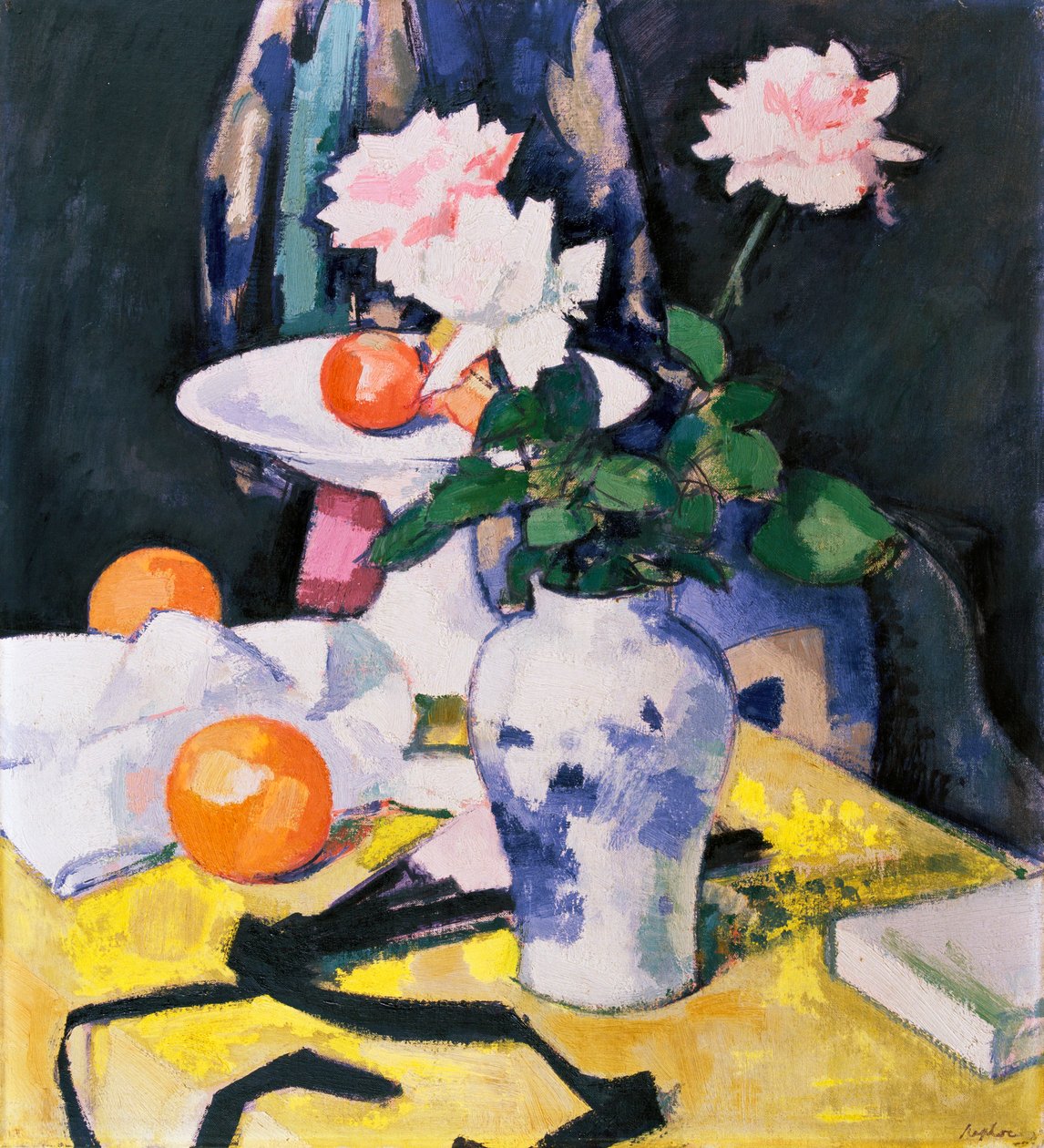 güller ve portakallar by Samuel John Peploe