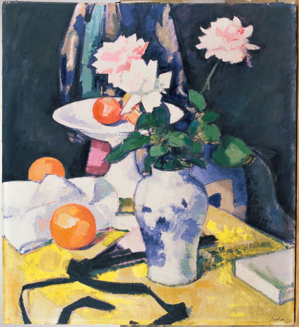 Güller ve Portakallar, 1920 dolayları (tuval üzerine yağlı boya) by Samuel John Peploe