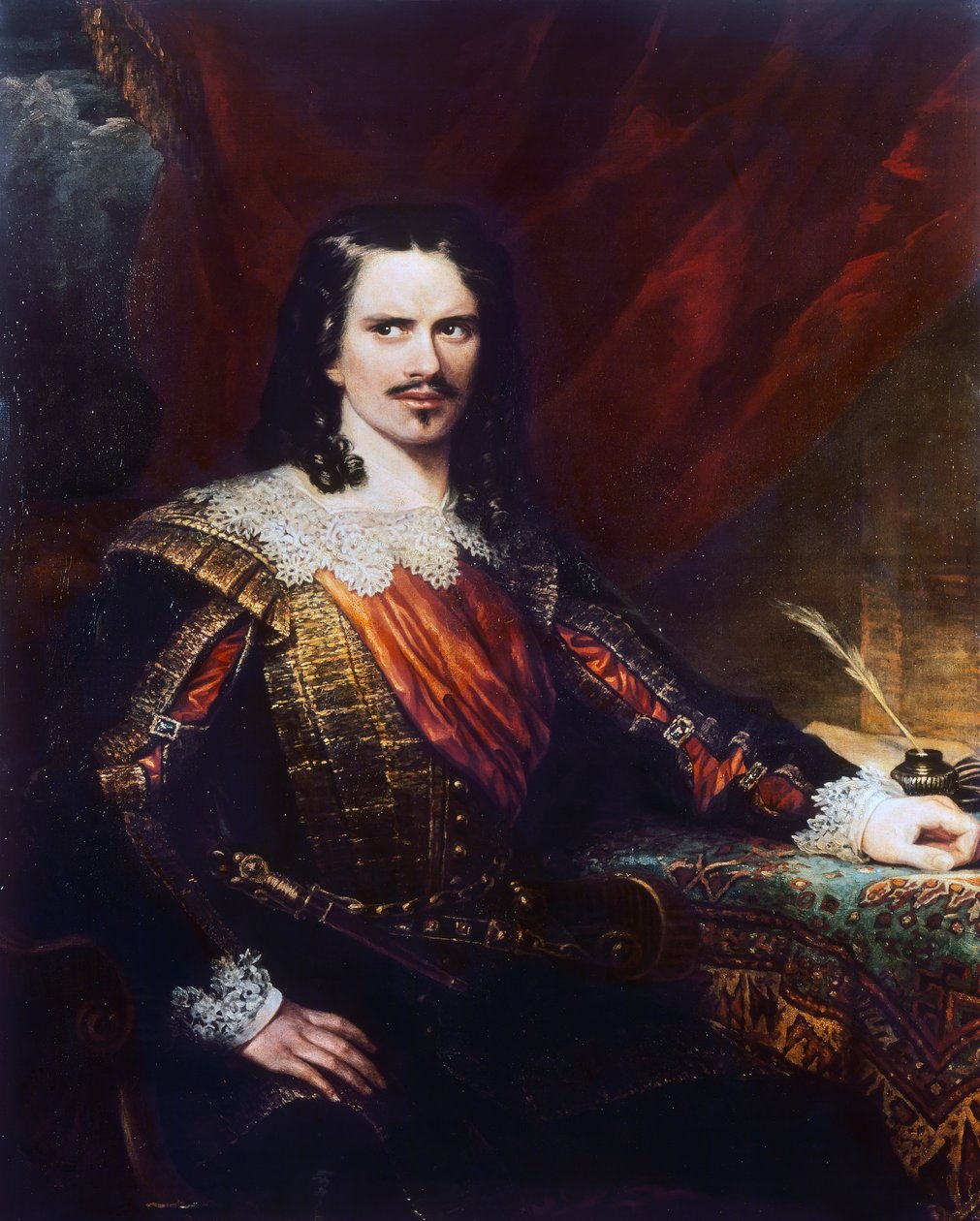 Charles John Kean'ın Portresi (1811-1868), İngiliz yönetmen ve tiyatro yöneticisi, Samuel John Stump'ın tablosu (1863'te öldü) tuval üzerine yağlı boya by Samuel John Stump