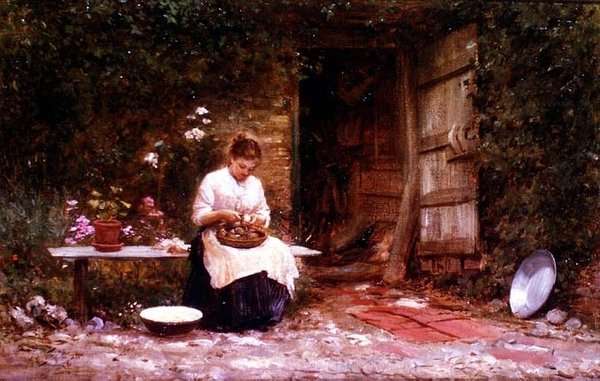 Patates soyma by Samuel Luke Fildes