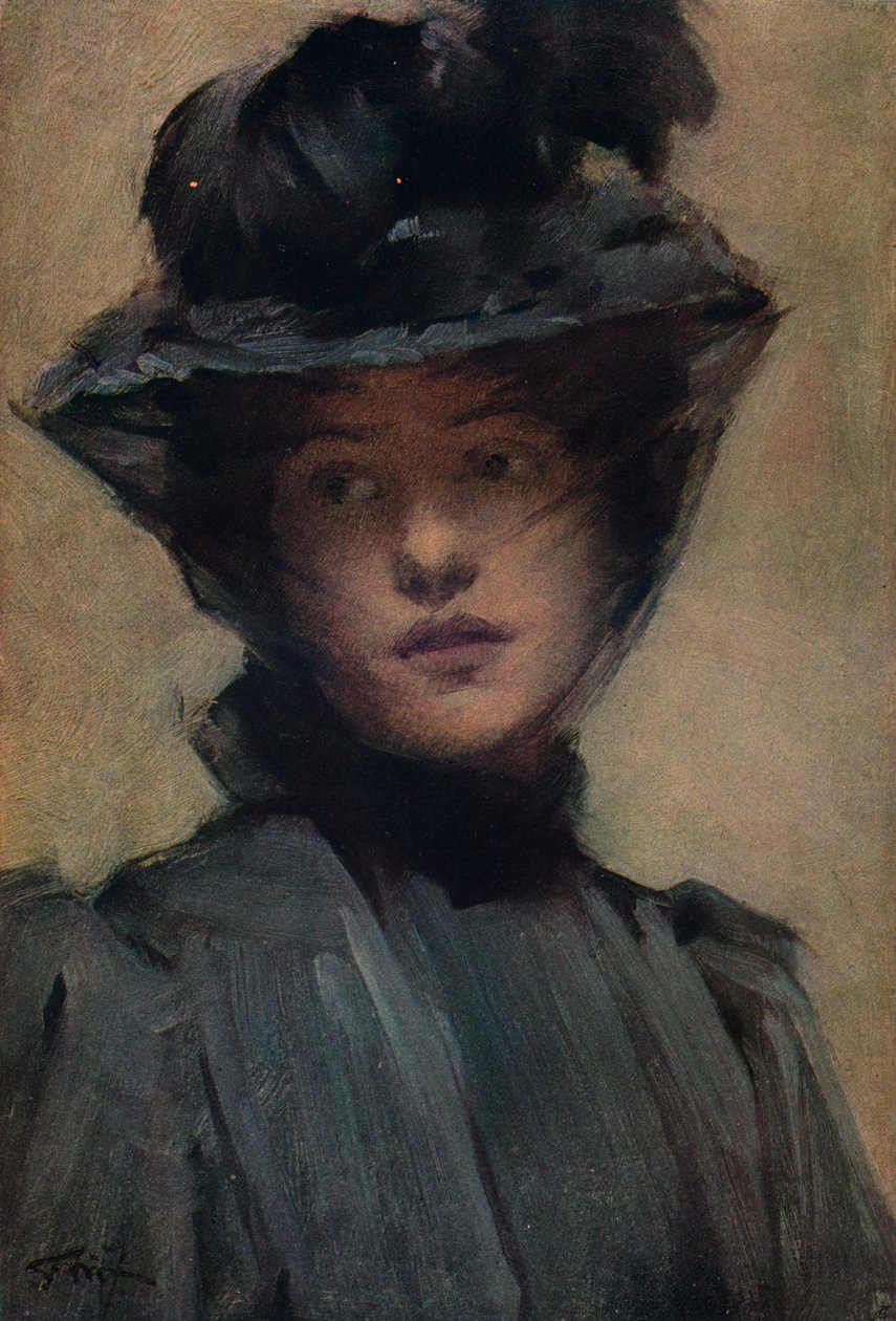Kara Peçe, c19. yüzyıl by Samuel Melton Fisher