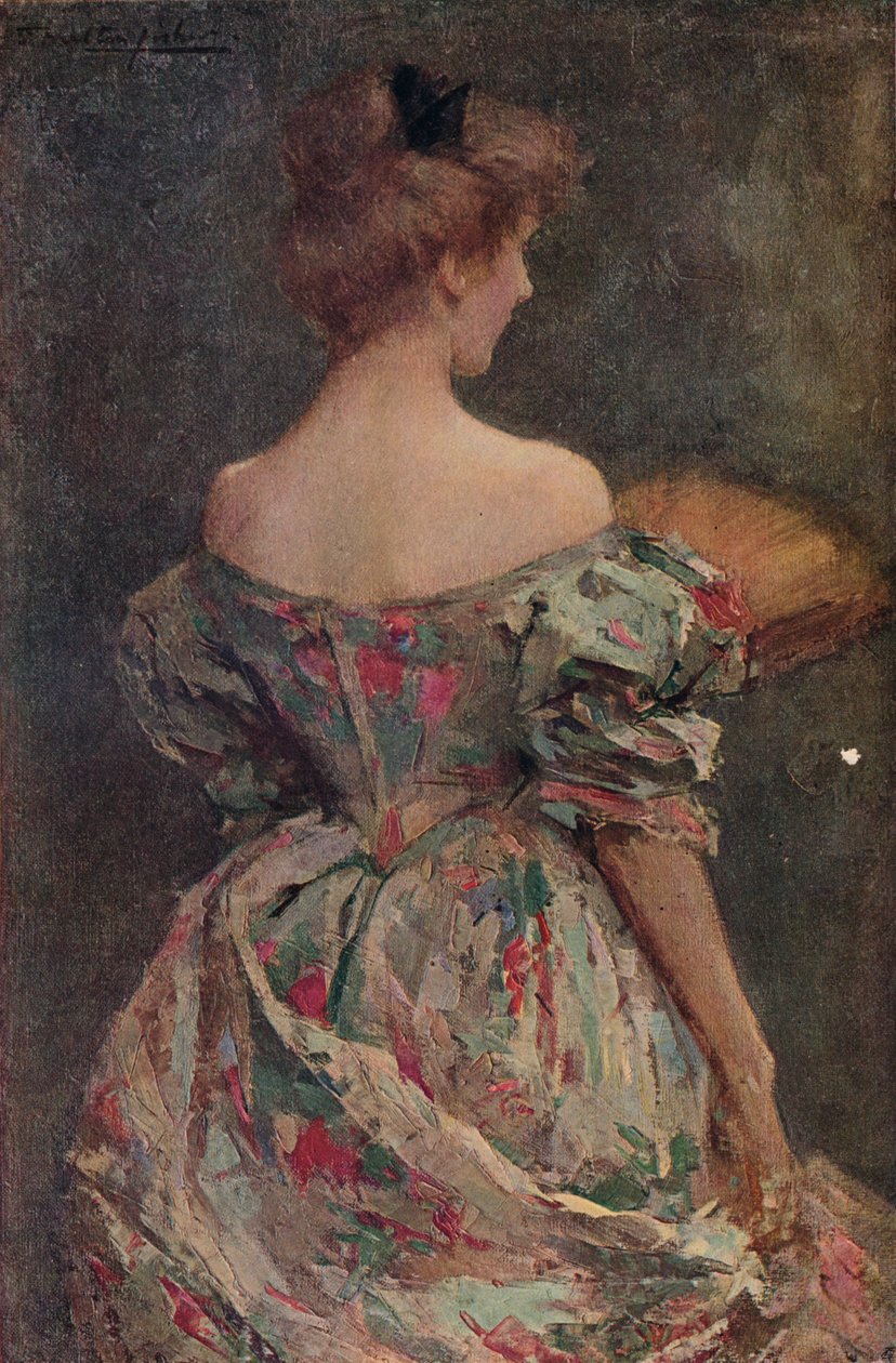 Çiçekli Elbise, c19. yüzyıl by Samuel Melton Fisher