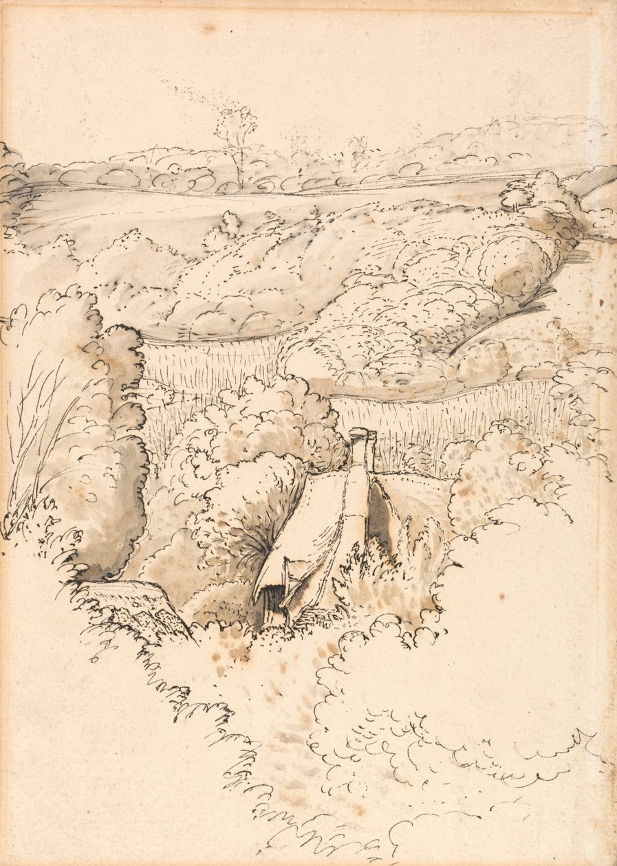 Ağaçlar Arasında Bir Kulübe, Shoreham by Samuel Palmer