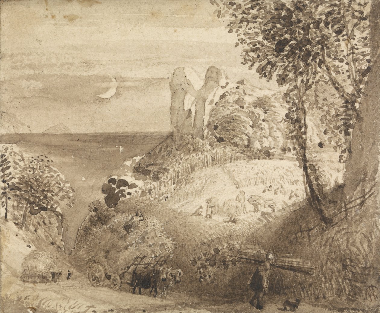 Pastoral Bir Sahne by Samuel Palmer