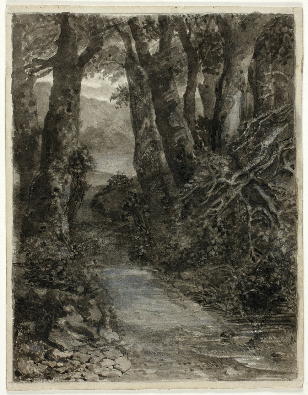 Bir Ormanlık Alan Çalışması by Samuel Palmer