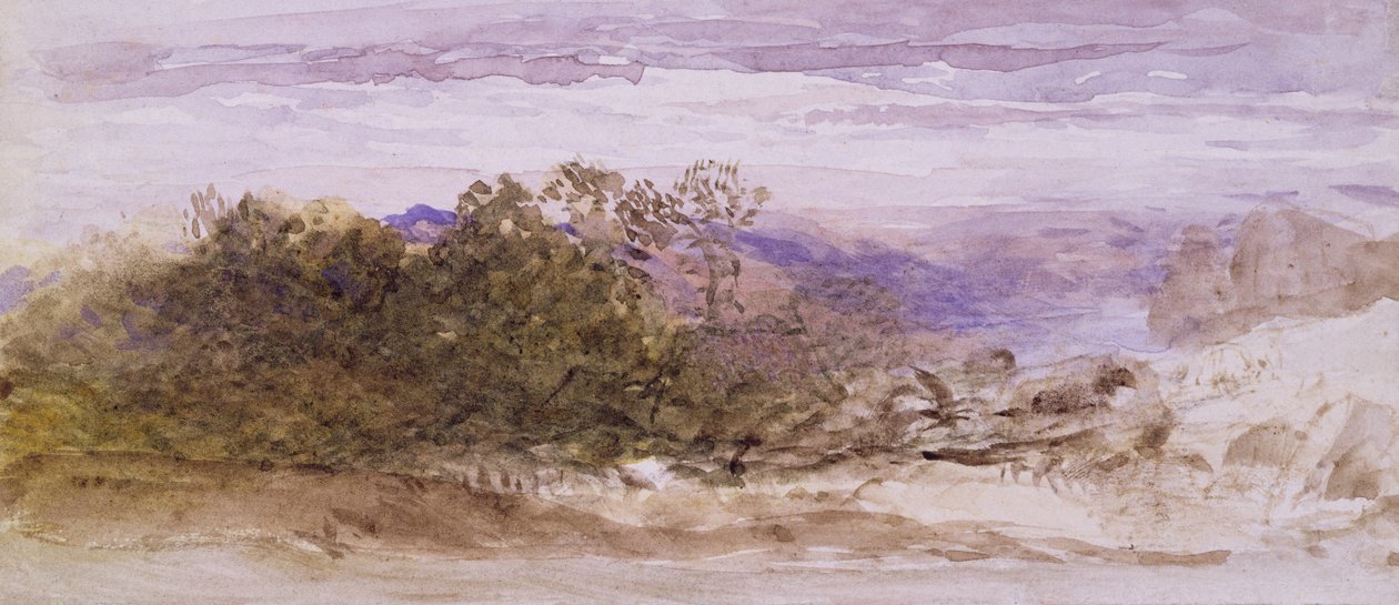 Abinger, Surrey (sulu boya) by Samuel Palmer