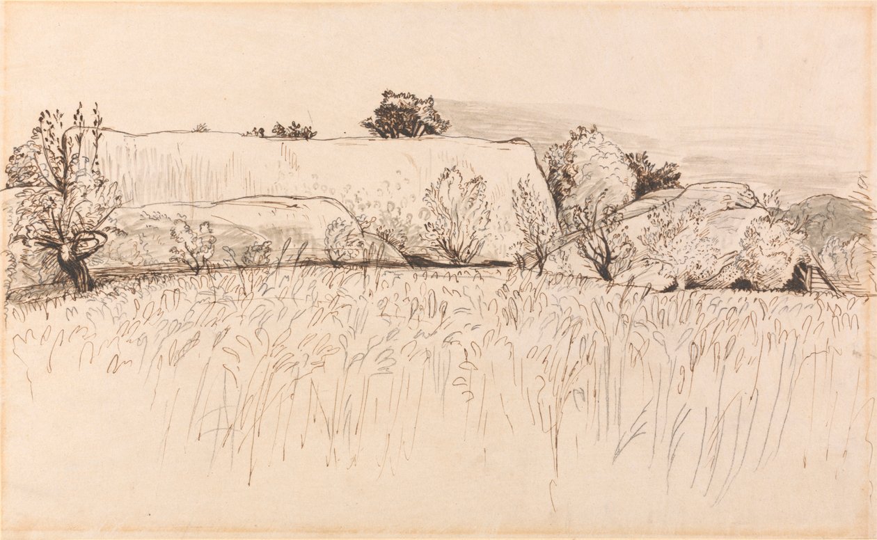 Ahır, Shoreham ile Mısır Tarlaları by Samuel Palmer