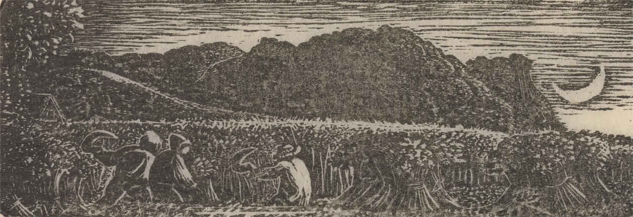 Hilal Altında Hasat by Samuel Palmer