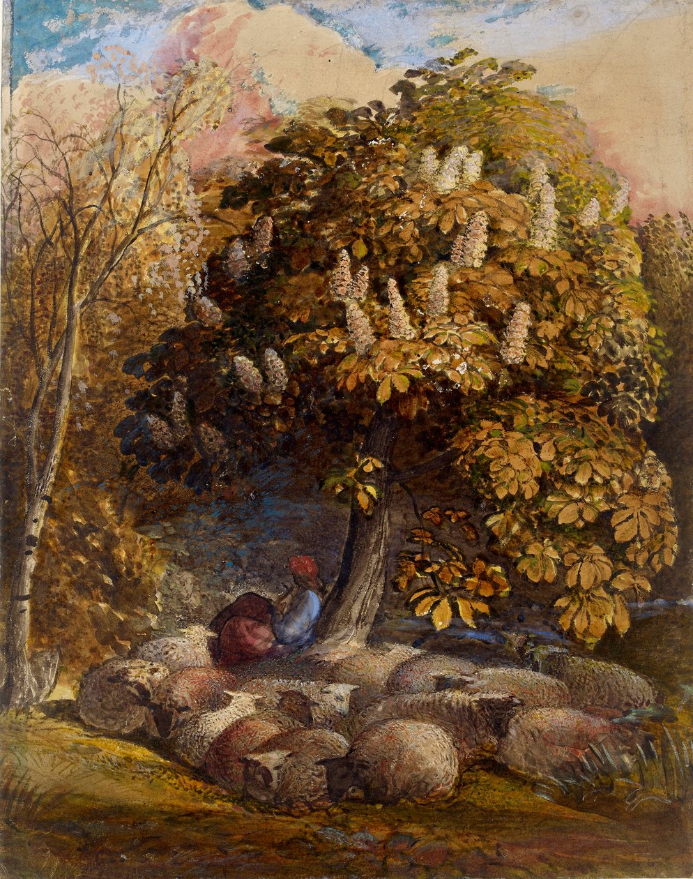 At Kestanesi Ağacı ile Pastoral, c1830-1831 by Samuel Palmer