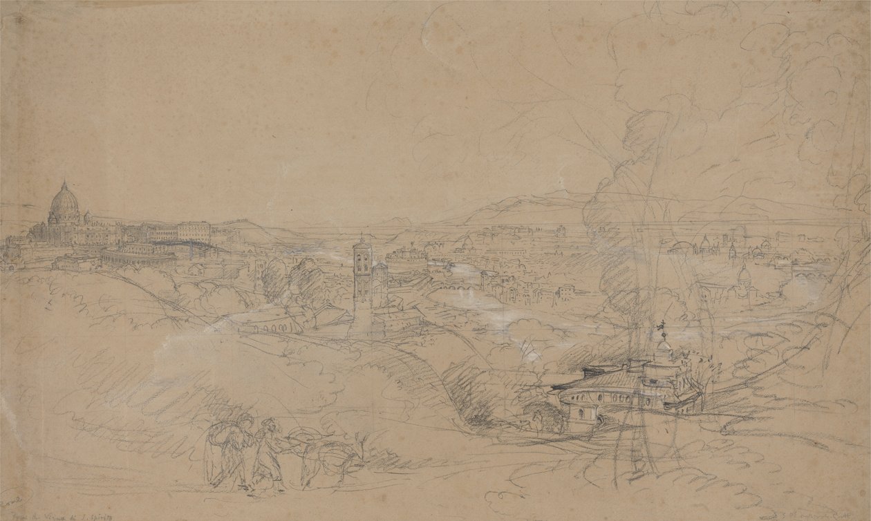 San Spirito'dan Roma by Samuel Palmer