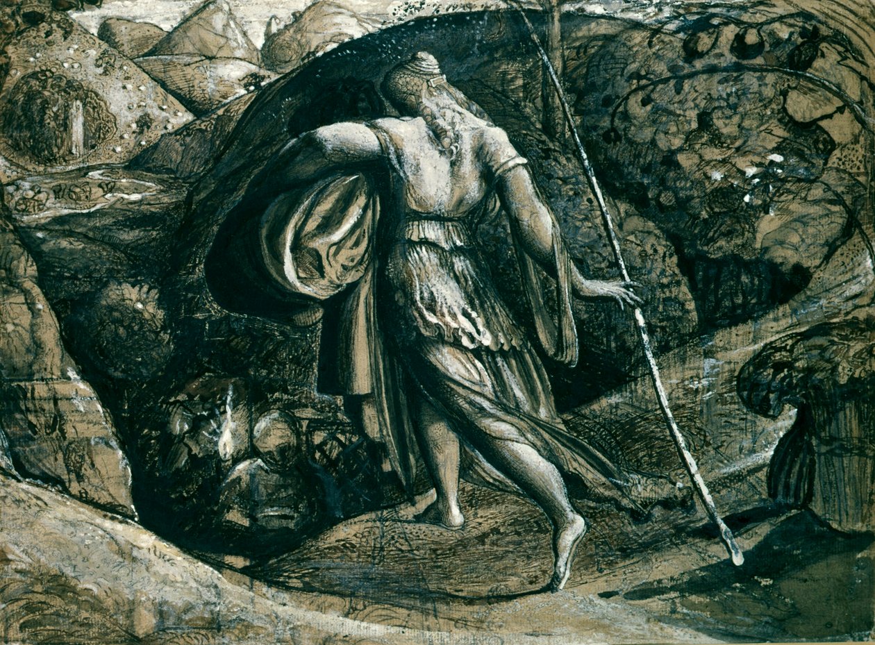 Ruth, Samuel Palmer tarafından yapılan toplamadan döndü by Samuel Palmer