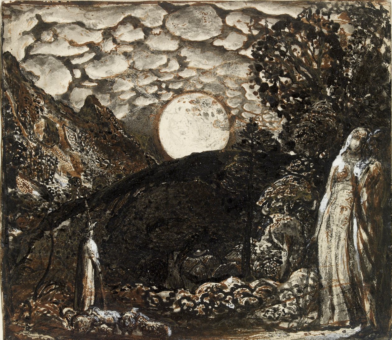 Dolunay Altında Çobanlar, c1829-1830 by Samuel Palmer