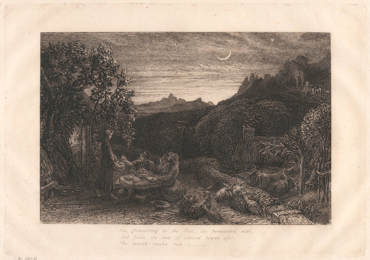 Eve Dönüş Yıldızı by Samuel Palmer