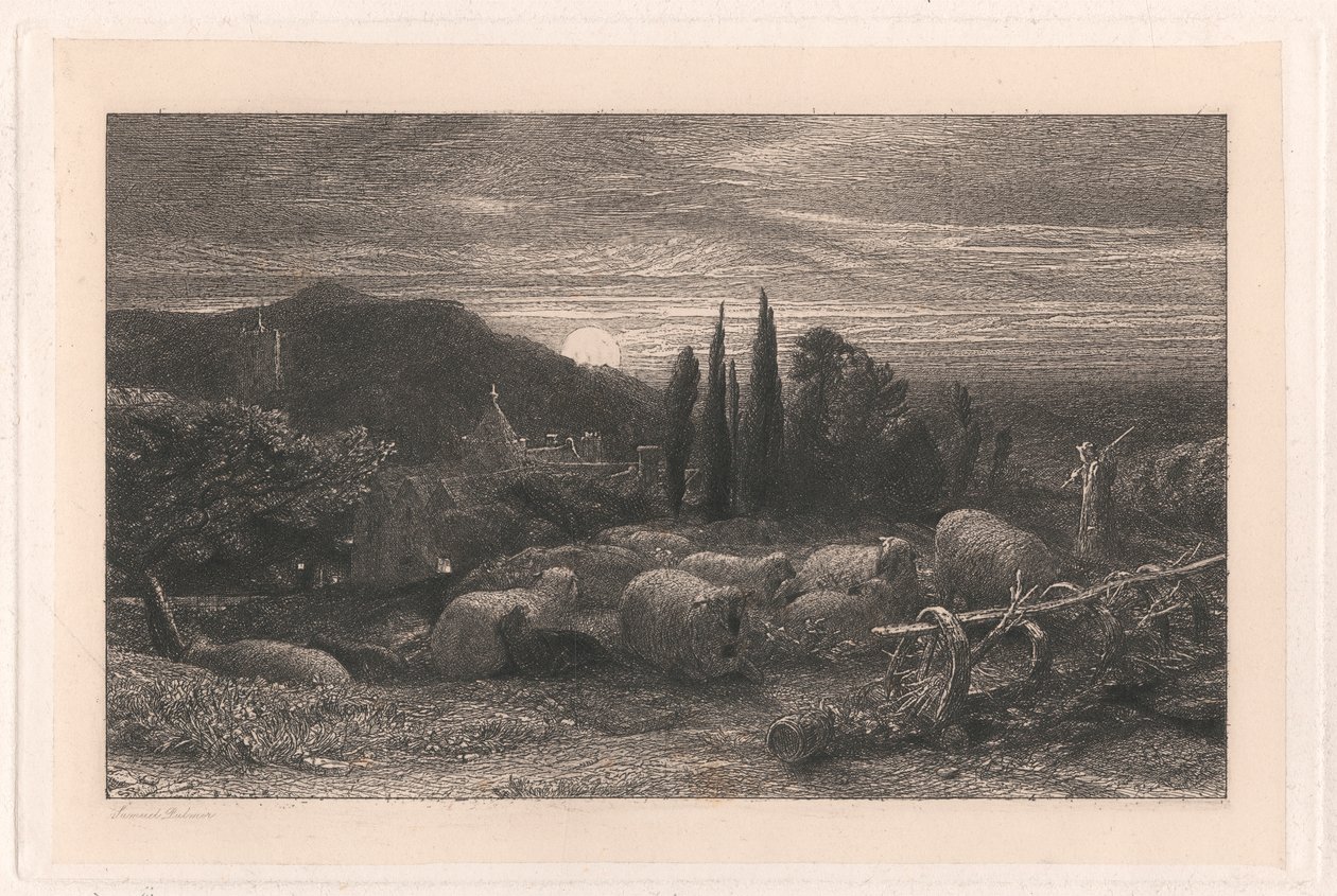 Yükselen Ay by Samuel Palmer