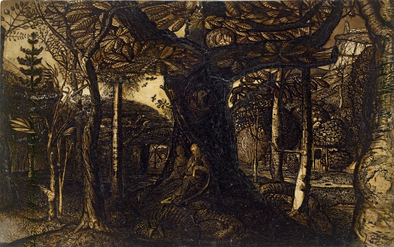 Bir Ormanın Etekleri, 1825 by Samuel Palmer