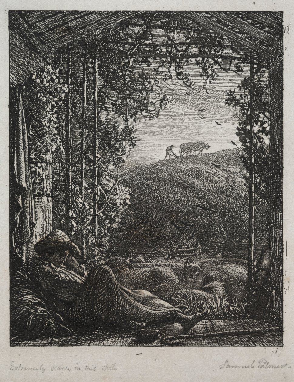 Uyuyan Çoban by Samuel Palmer