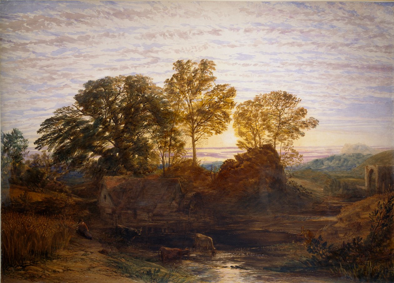 Su Değirmeni, c1848-1849 by Samuel Palmer