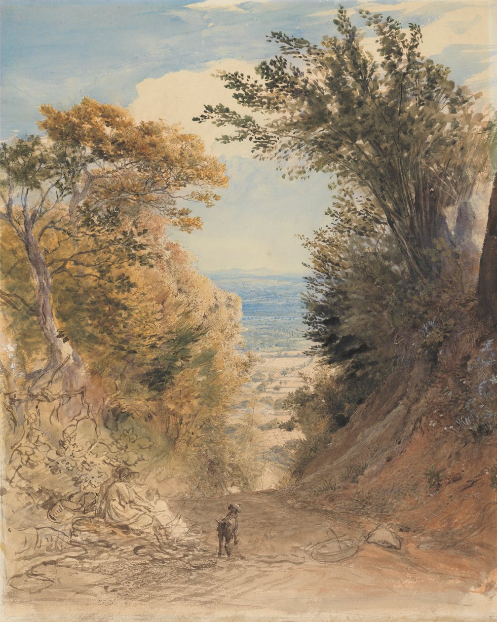 Rook's Hill, Kent'ten görünüm by Samuel Palmer