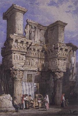 Nerva Forumu, Roma by Samuel Prout
