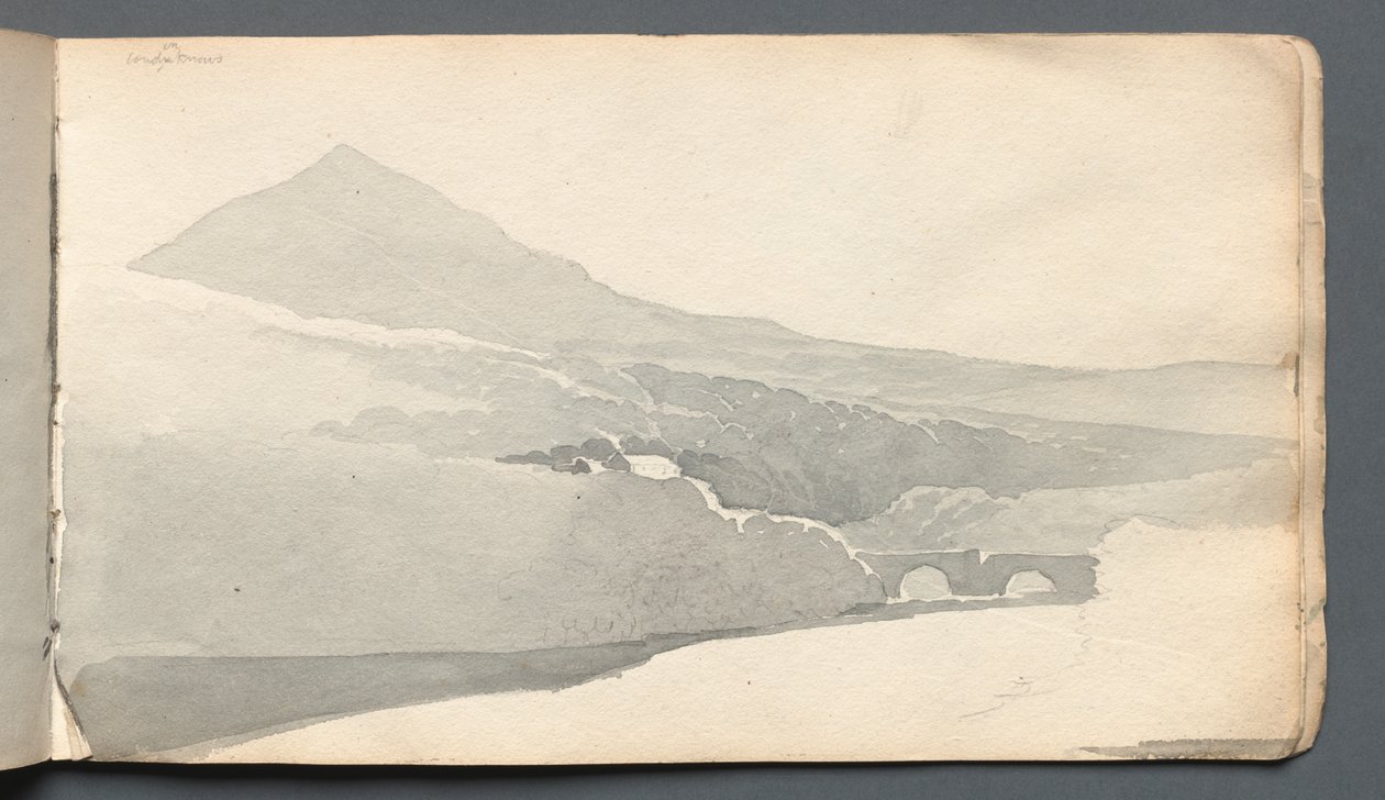 Sketchbook: "Köprü ile Dağ Manzarası" by Samuel Prout
