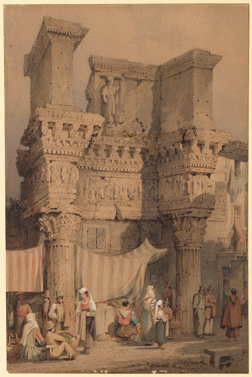 Nerva Forumu, Roma by Samuel Prout