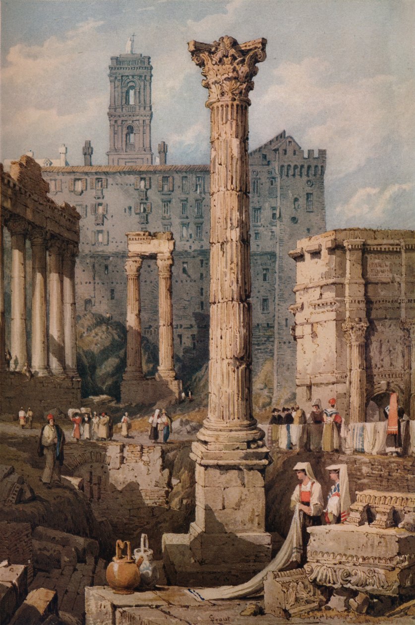 Forumda Görünüm, Roma, c1823 by Samuel Prout