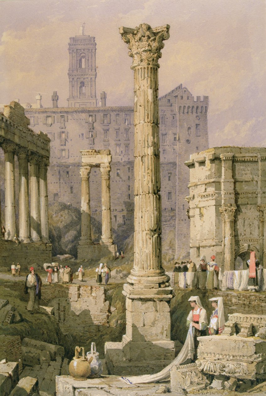Forumun Görünümü, Roma by Samuel Prout