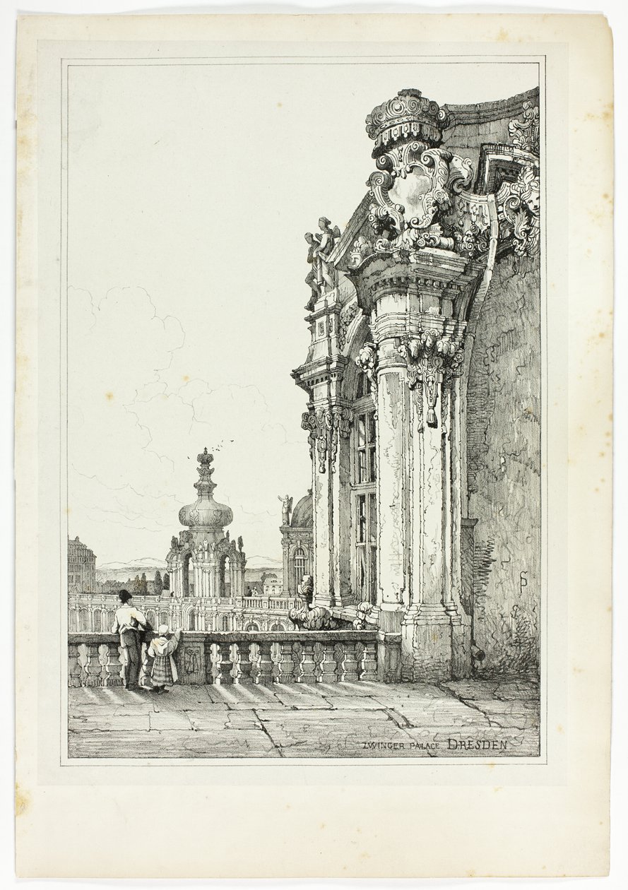Zwinger Sarayı, Dresden by Samuel Prout