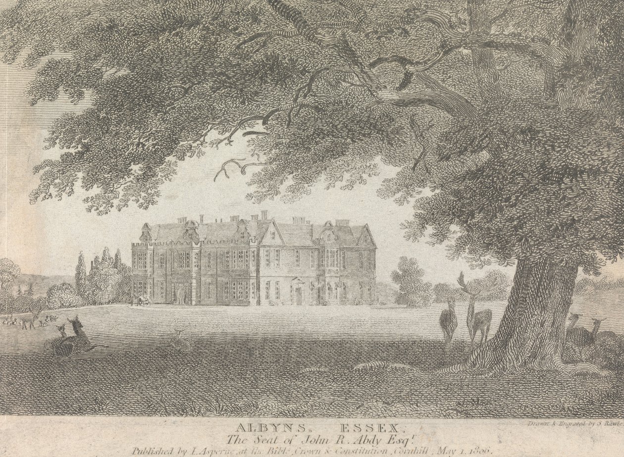 Albyns, Essex, The Seat of John R. Abdy, Esquire (yayınlayan: L. Asperne); sayfa 7 (Birinci Cilt) by Samuel Rawle