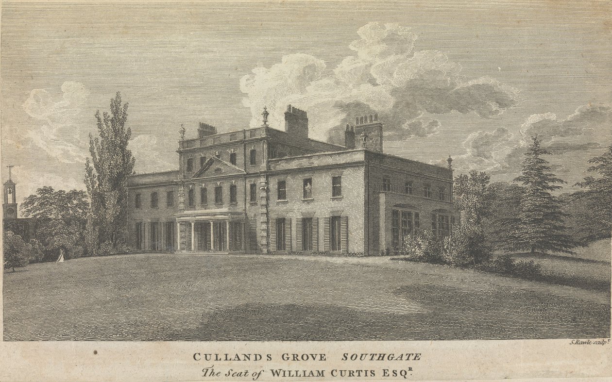 Cullands Grove Southgate, William Curtis'in Koltuğu, Esquire; sayfa 83 (Birinci Cilt) by Samuel Rawle
