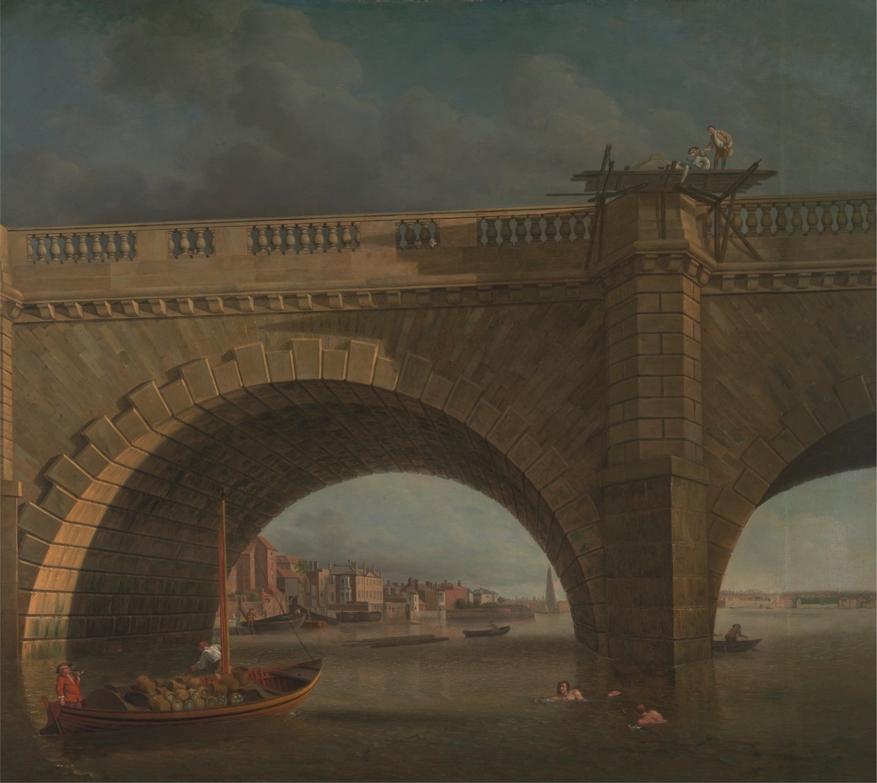 Westminster Köprüsü Kemerleri by Samuel Scott