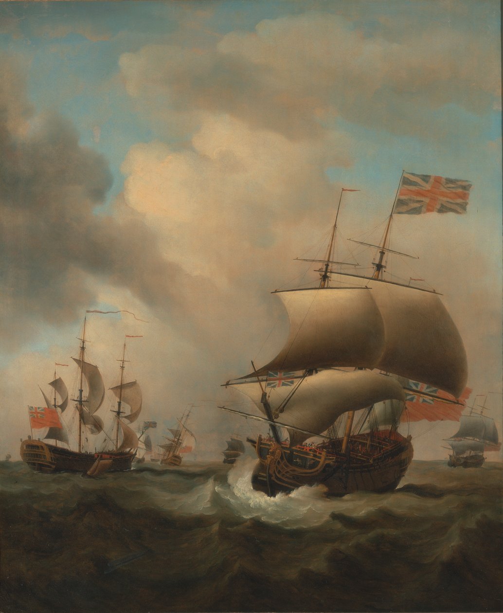 Dalgalı Denizde Nakliye by Samuel Scott