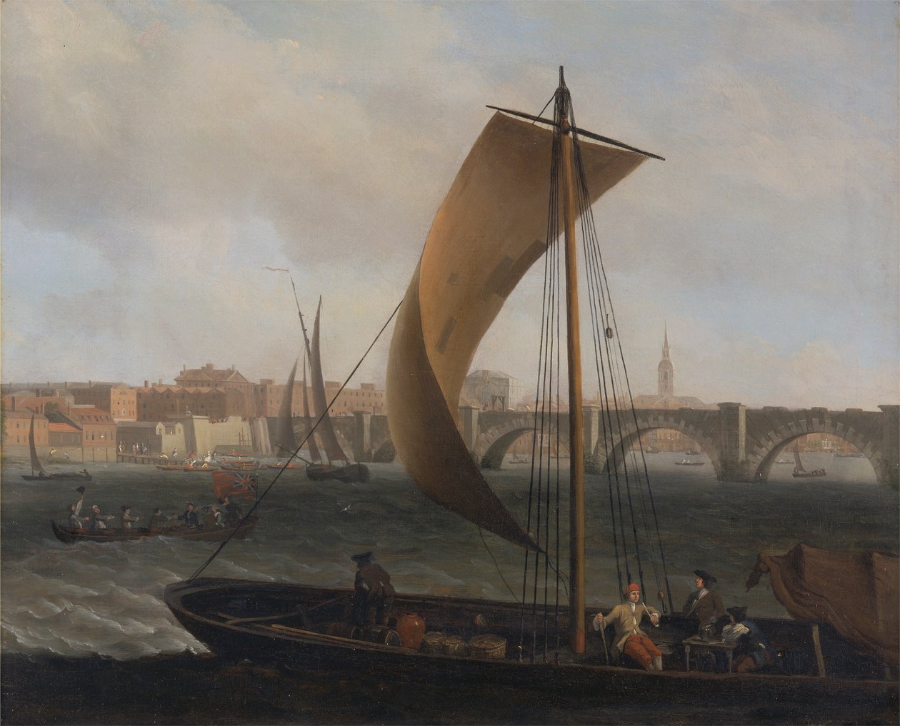 Westminster Bridge ile Thames Nehri üzerinde görüntüleyin by Samuel Scott