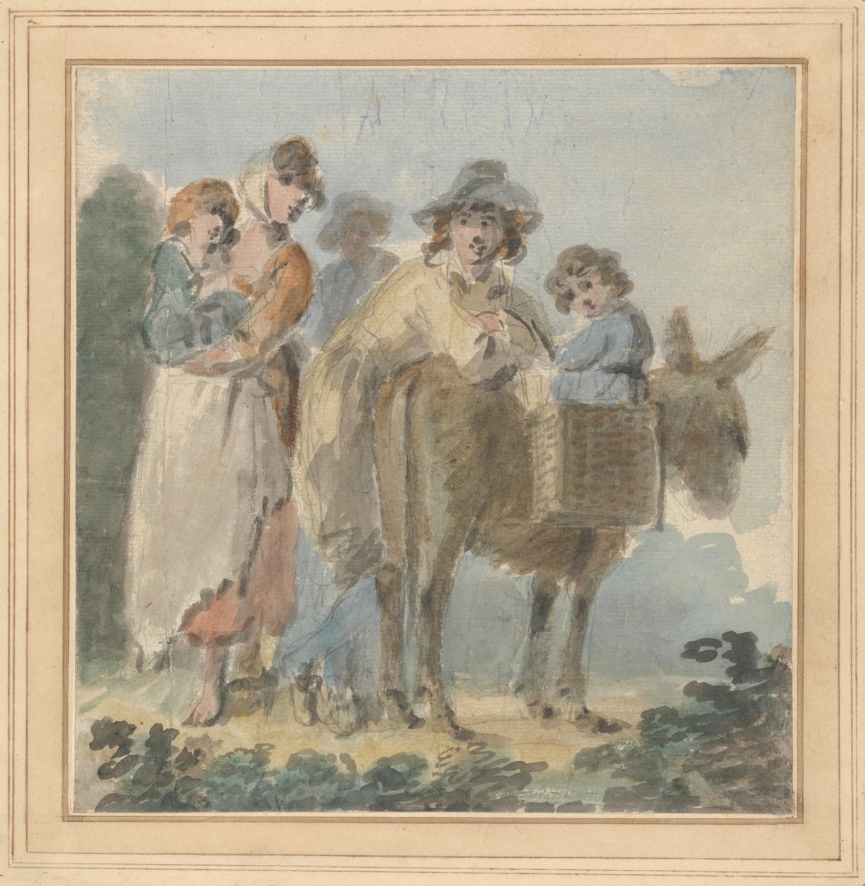Eşekli Köylü Ailesi by Samuel Shelley