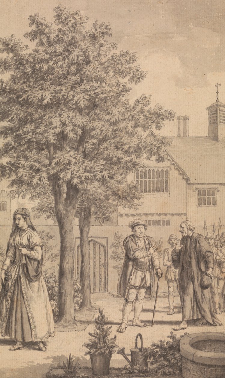 Catherine Parr, Henry VIII ve Piskopos Gardner by Samuel Wale