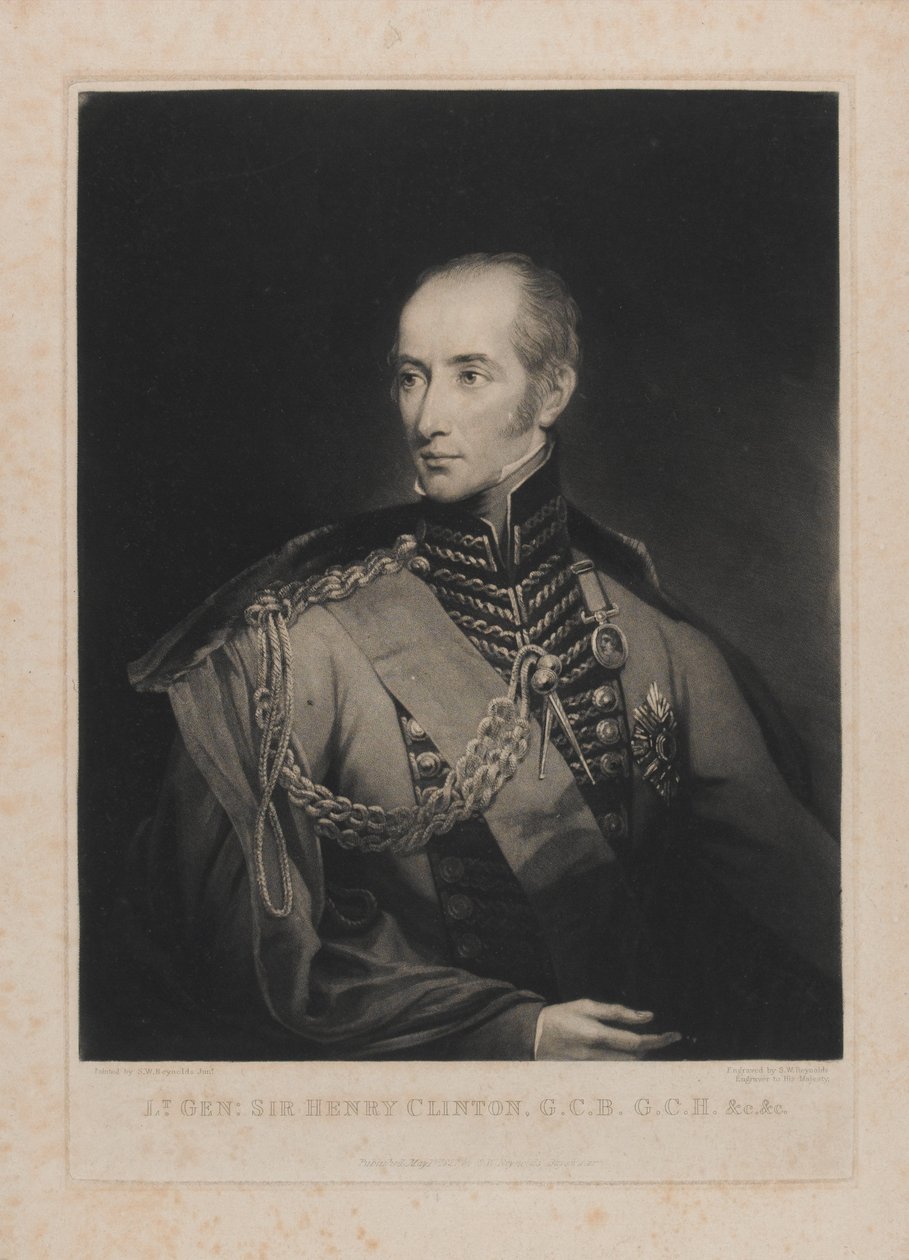 Korgeneral Sir Henry Clinton, I. Samuel William Reynolds (1773-1835) tarafından oyulmuş, 1 Mayıs 1827 by Samuel William II Reynolds