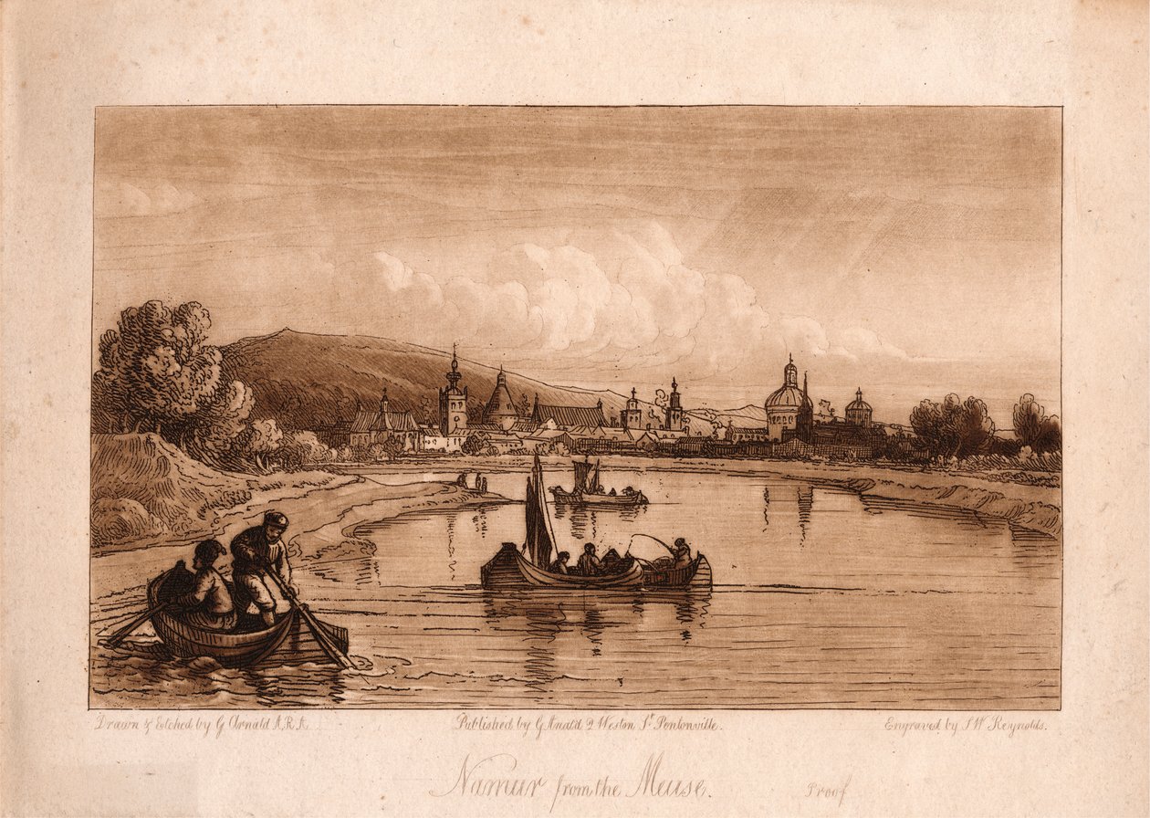Meuse'den Namur by Samuel William Reynolds