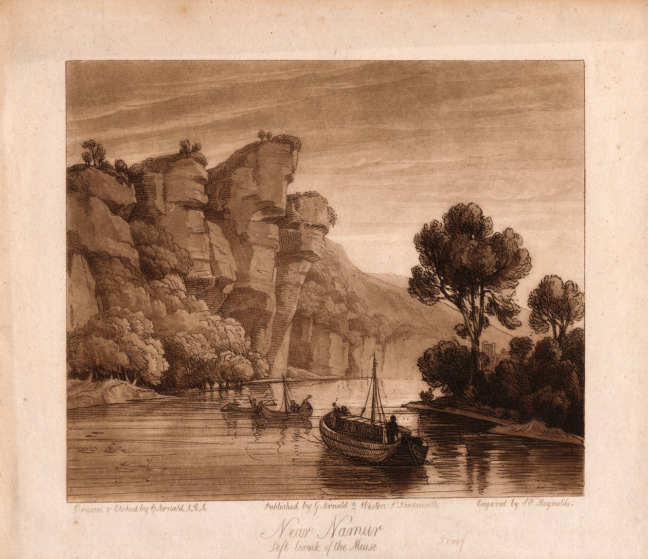 Namur yakınlarında by Samuel William Reynolds