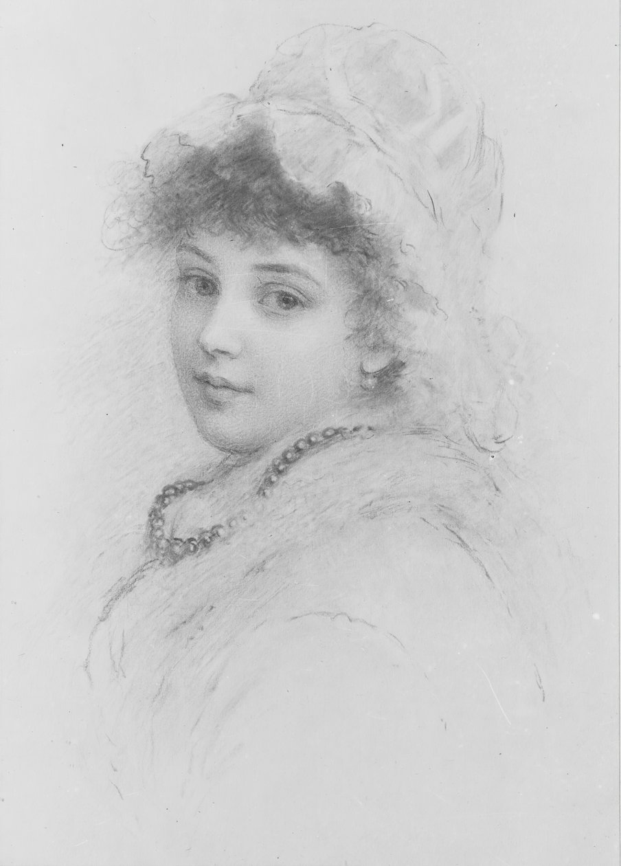 Genç Bir Kadının Portresi. by Samuel Worcester Rowse