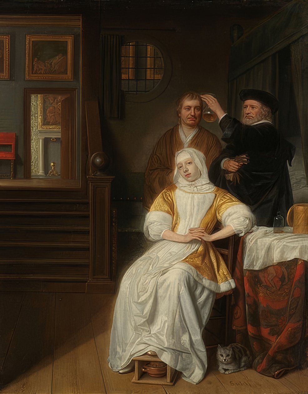 Anemik bayan. 1660-78 by Samuel van Hoogstraten