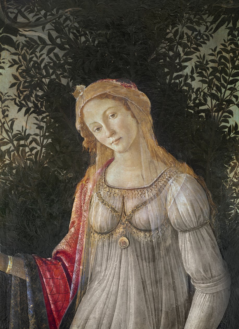 Allegory to Spring, detail of Venus, c.1478 (tempera on wood) by Sandro Botticelli