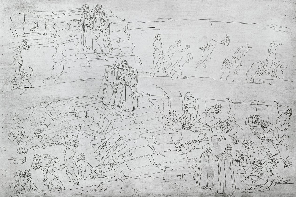 Dante and Virgil (70-19 BC) from 